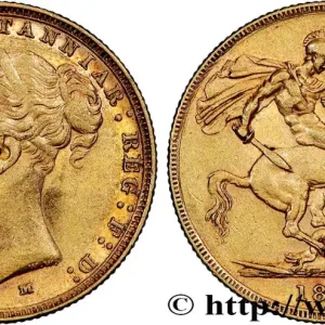 OR, PALLADIUM ET PLATINE INVESTISSEMENT 1 Souverain Victoria type Saint-Georges 1884 Melbourne fwo_825761 Monde Bon Plan