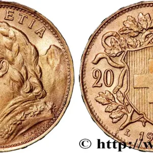 OR, PALLADIUM ET PLATINE INVESTISSEMENT 20 Francs "Vreneli" 1935 Berne fwo_825778 Monde Affaire À Saisir