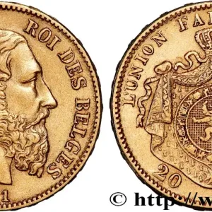 OR, PALLADIUM ET PLATINE INVESTISSEMENT 20 Francs Léopold II 1871 Bruxelles fwo_825790 Monde Bon Plan