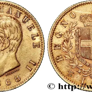 Bon Plan OR, PALLADIUM ET PLATINE INVESTISSEMENT 20 Lire Victor Emmanuel II 1863 Turin fwo_825796 Monde