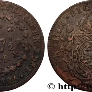 Offre Du Jour BRÉSIL - EMPIRE DU BRÉSIL - PIERRE Ier 37 1/2 Reis 1825 Minas Gerais fwo_821157 Monde