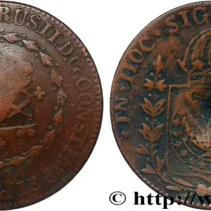 BRÉSIL - EMPIRE DU BRÉSIL - PIERRE II 20 Réis Maranhao contremarqué sur une 80 Réis (1835) fwo_821264 Monde Dernier Modèle