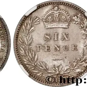 En Vogue GRANDE BRETAGNE - VICTORIA 6 Pence Victoria “buste du Jubilé”, rameaux 1887 fwo_827088 Monde
