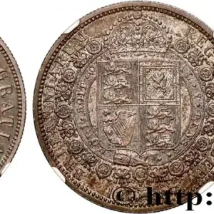 GRANDE BRETAGNE - VICTORIA 1/2 Crown Victoria buste du jubilé 1887 Londres fwo_827101 Monde Solde