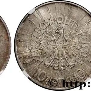 POLOGNE 10 Zlotych aigle / Maréchal Pilsudski 1939 Varsovie fwo_827167 Monde Super Prix