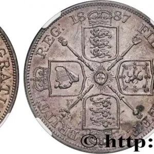 Artisanat GRANDE BRETAGNE - VICTORIA Double Florin Victoria buste du jubilé 1887 fwo_827180 Monde