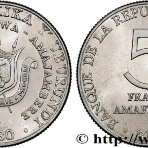 Usine Directe BURUNDI 5 Francs 1980 fwo_752744 Monde
