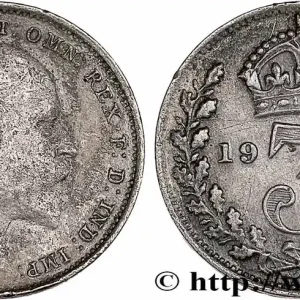 Offre Spéciale ROYAUME-UNI 3 Pence Edouard VII 1902 fwo_775108 Monde