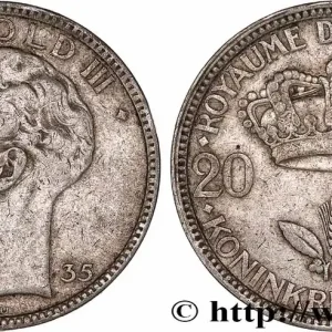 BELGIQUE 20 Francs Léopold III 1935 fwo_776945 Monde Solde