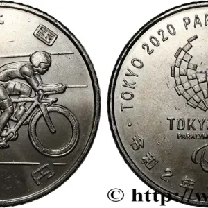 Acheter En Ligne JAPON 100 Yen Jeux Para-Olympiques Tokyo 2020 - cyclisme an 2 ère Reiwa (2020) Hiroshima fwo_789425 Monde