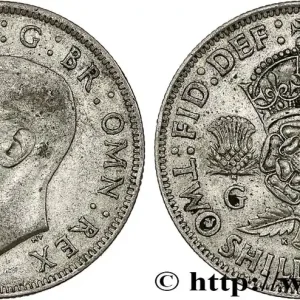 ROYAUME-UNI 1 Florin (2 Shillings) Georges VI 1942 fwo_796001 Monde Prix Promo