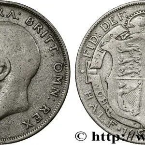 ROYAUME-UNI 1/2 Crown Georges V 1922 fwo_796015 Monde Meilleure Vente