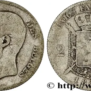 Garantie Incluse BELGIQUE 2 Francs Léopold II légende française 1866 fwo_799241 Monde