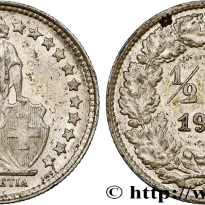 SUISSE 1/2 Franc Helvetia 1952 Berne fwo_799264 Monde Premium