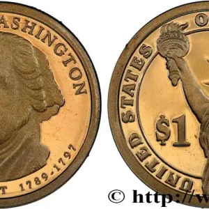 ÉTATS-UNIS D'AMÉRIQUE 1 Dollar Présidentiel Proof Georges Washington 2007 San Francisco fwo_806504 Monde Remise