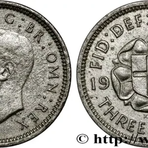 Exclusif ROYAUME-UNI 3 Pence Georges VI 1937 fwo_807740 Monde