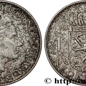 PAYS-BAS 1 Gulden Juliana 1955 Utrecht fwo_808394 Monde Authentique