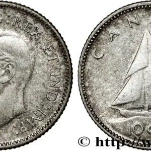 CANADA 10 Cents Georges VI 1946 Ottawa fwo_808437 Monde Must-Have