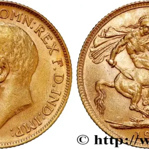 Nouveauté OR, PALLADIUM ET PLATINE INVESTISSEMENT 1 Souverain Georges V 1911 Londres fwo_809380 Monde