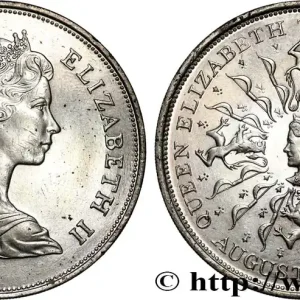 Acheter Direct ROYAUME-UNI 25 New Pence (1 Crown) 80e anniversaire de la reine mère 1980 fwo_819362 Monde