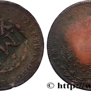 BRÉSIL - EMPIRE DU BRÉSIL - PIERRE II 20 Réis Maranhao contremarqué sur une 80 Réis (1834) fwo_821263 Monde Usine Directe