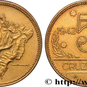 Acheter En Ligne BRÉSIL 5 Cruzeiro 1942 fwo_821999 Monde