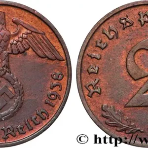 ALLEMAGNE 2 Reichspfennig 1938 Munich fwo_822129 Monde Exclusif