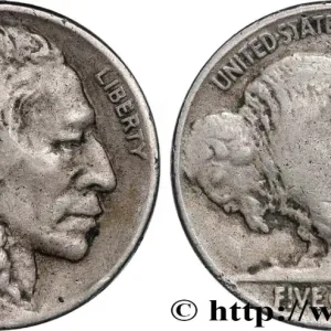 Commander Maintenant ÉTATS-UNIS D'AMÉRIQUE 5 Cents Tête d’indien ou Buffalo 1920 Philadelphie fwo_822151 Monde