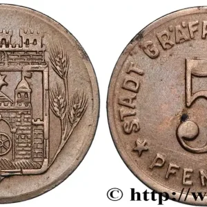 Authentique ALLEMAGNE - Notgeld 5 Pfennig Gräfrath 1919 fwo_822189 Monde