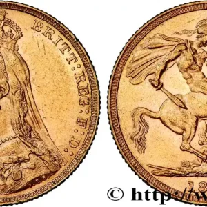 Bon Plan OR, PALLADIUM ET PLATINE INVESTISSEMENT 1 Souverain Victoria buste du jubilé 1888 Londres fwo_823300 Monde