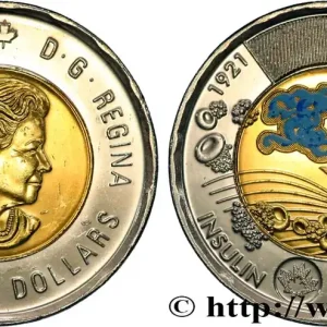 Meilleur Choix CANADA 2 Dollars Centenaire de la découverte de l’insuline 2021 fwo_825116 Monde