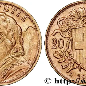 Super Prix OR, PALLADIUM ET PLATINE INVESTISSEMENT 20 Francs "Vreneli" 1935 Berne fwo_825779 Monde