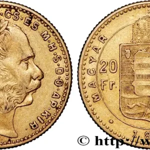 OR, PALLADIUM ET PLATINE INVESTISSEMENT 20 Francs or ou 8 Forint François-Joseph Ier 1890 Kremnitz fwo_825788 Monde Prix Promo