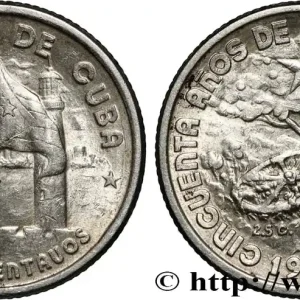 Nouveauté CUBA 10 Centavos 50e anniversaire de la République 1952 fwo_827500 Monde