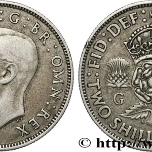 Meilleur Prix ROYAUME-UNI 1 Florin (2 Shillings) Georges VI 1941 fwo_827563 Monde