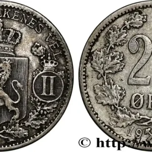 NORVÈGE 25 Ore oscar II 1902 fwo_828221 Monde Garantie Incluse