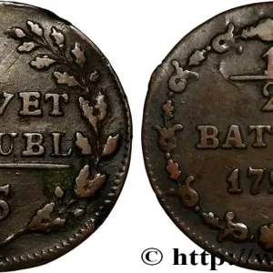 SUISSE - RÉPUBLIQUE HELVÉTIQUE 1/2 Batzen 1799 Berne fwo_828304 Monde Bon Marché
