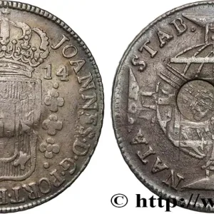 AÇORES 1200 Reis contremarqué sur une 960 Reis de 1814 (1887) Bahia fwo_825014 Monde Promotion