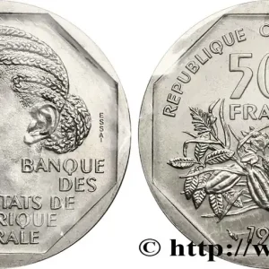 Prix Bas CENTRAFRIQUE Essai de 500 Francs femme africaine 1985 Paris fwo_776625 Monde