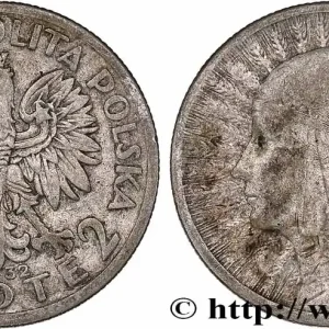 Prix Cassé POLOGNE 2 Zlote Reine Jadwiga 1932 Varsovie fwo_777672 Monde
