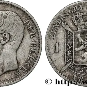 BELGIQUE 1 Frank (Franc) Léopold II légende flamande 1886 fwo_789661 Monde Commander Vite