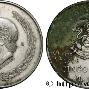 Prix Promo MEXIQUE 5 Pesos Miguel Hidaldo y Costilla / aigle 1952 Mexico fwo_789871 Monde