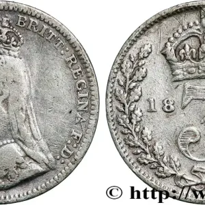 Offre Limitée ROYAUME-UNI 3 Pence Victoria buste du jubilé 1890 fwo_793667 Monde