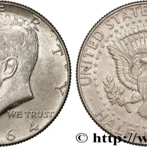 ÉTATS-UNIS D'AMÉRIQUE 1/2 Dollar Kennedy 1964 Philadelphie fwo_798206 Monde Haute Qualité