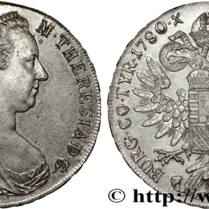 Authentique AUTRICHE 1 Thaler (REFRAPPE) Marie-Thérèse 1780 Vienne fwo_807882 Monde