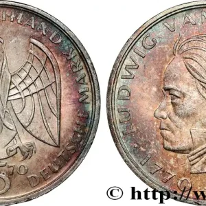 Top Vente ALLEMAGNE 5 Mark 200e anniversaire de la naissance de Beethoven 1970 Stuttgart fwo_807928 Monde