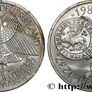Expédié Aujourd’hui ALLEMAGNE 10 Mark 750e anniversaire de la ville de Berlin 1987 Hambourg fwo_807993 Monde