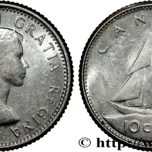 CANADA 10 Cents Elisabeth II 1962 fwo_808066 Monde Meilleure Qualité