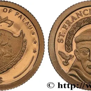 PALAU 1 Dollar Proof Saint François d’Assise 2013 fwo_822610 Monde Haute Qualité