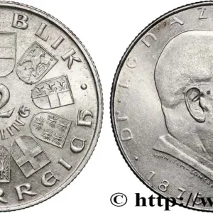 AUTRICHE 2 Schilling mort du Dr Ignaz Seipel, Chancelier et créateur du Schilling 1933 fwo_822718 Monde Vente Directe